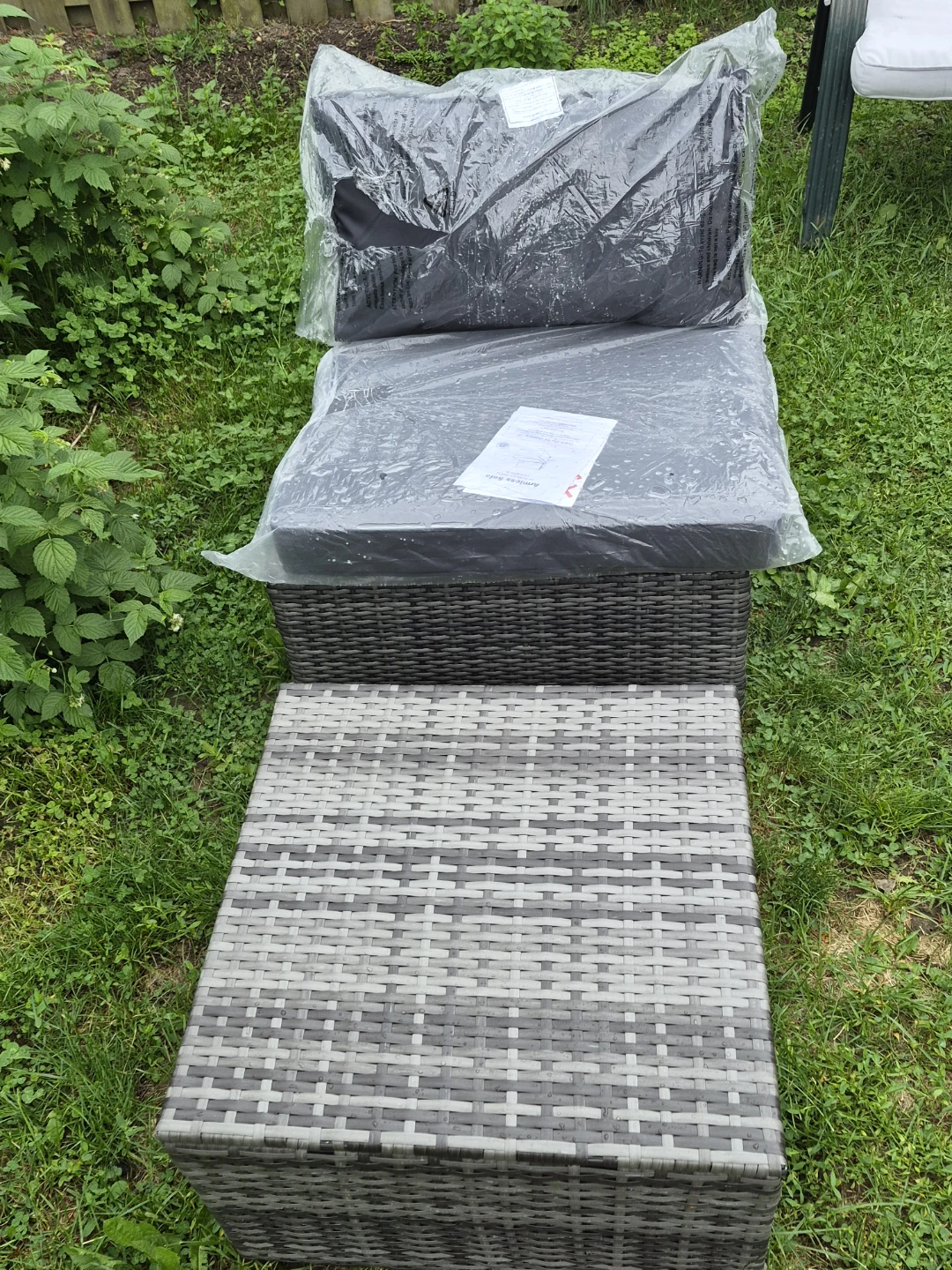 Outdoor Wicker Chaise Lounge with Cushions - photo 2