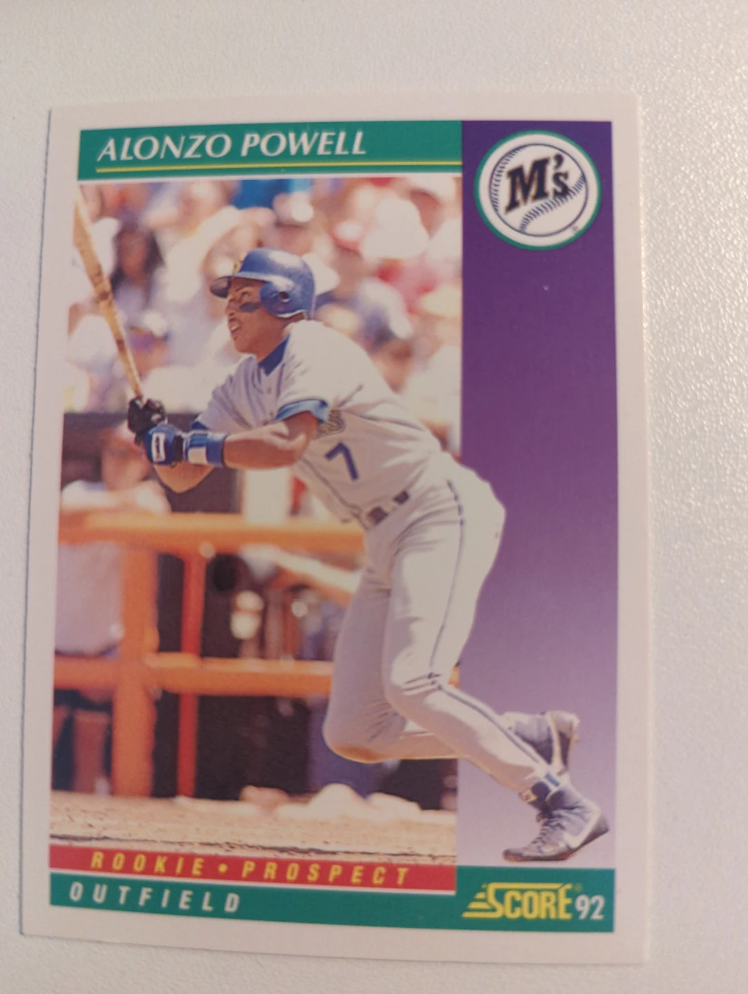 1992 Score Alonzo Powell Baseball Card ⚽