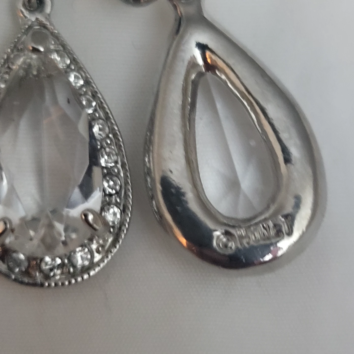 Clear Teardrop Earrings - photo 3