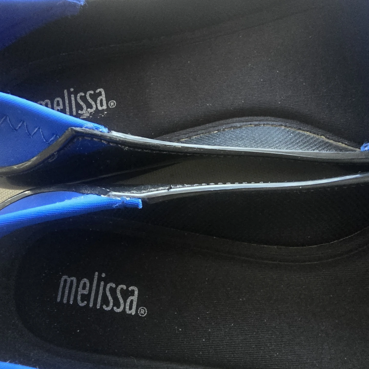Melissa Black & Blue Ballet Flats Size 7 - photo 4