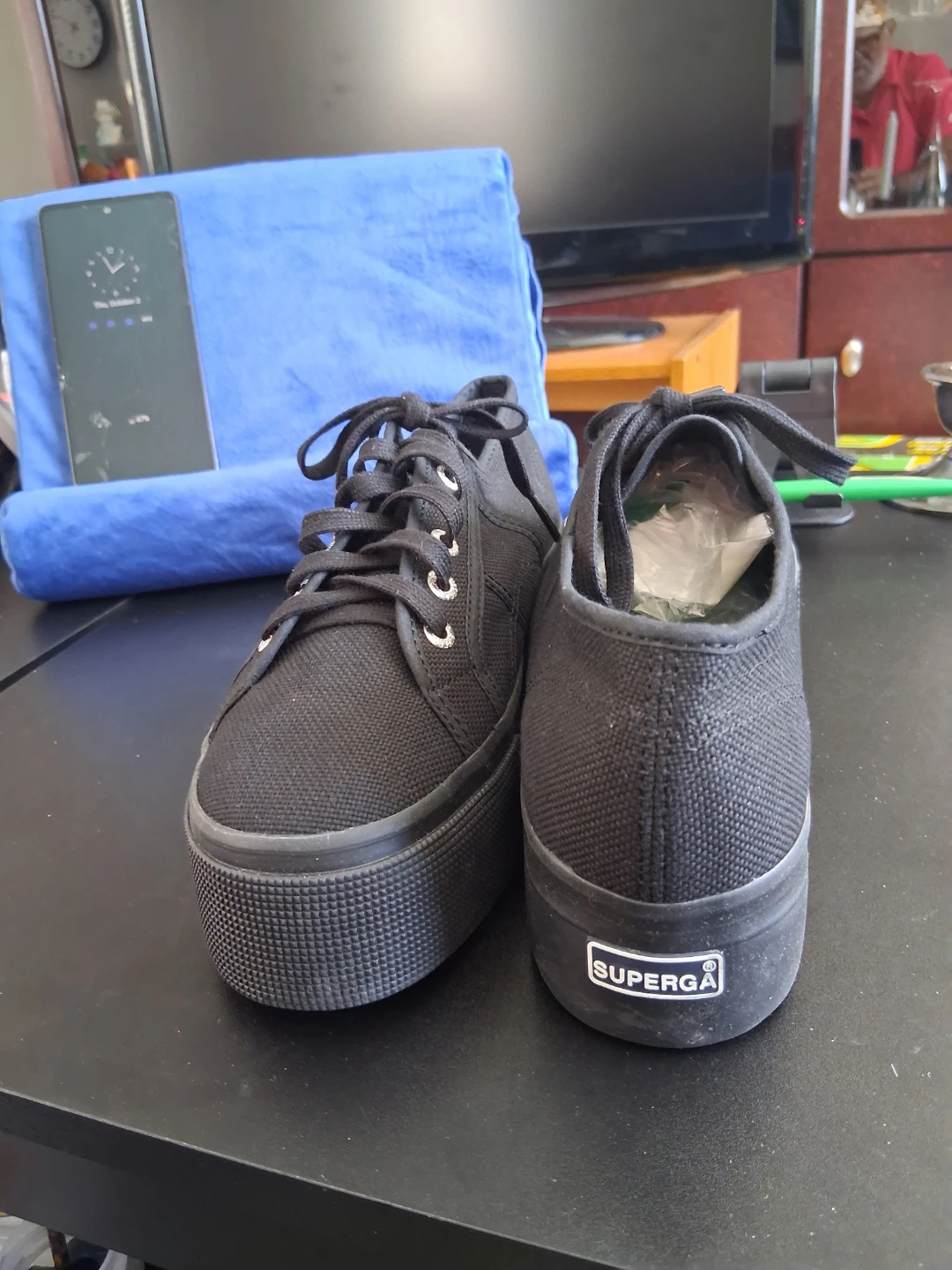 Superga Black Platform Sneakers - photo 2
