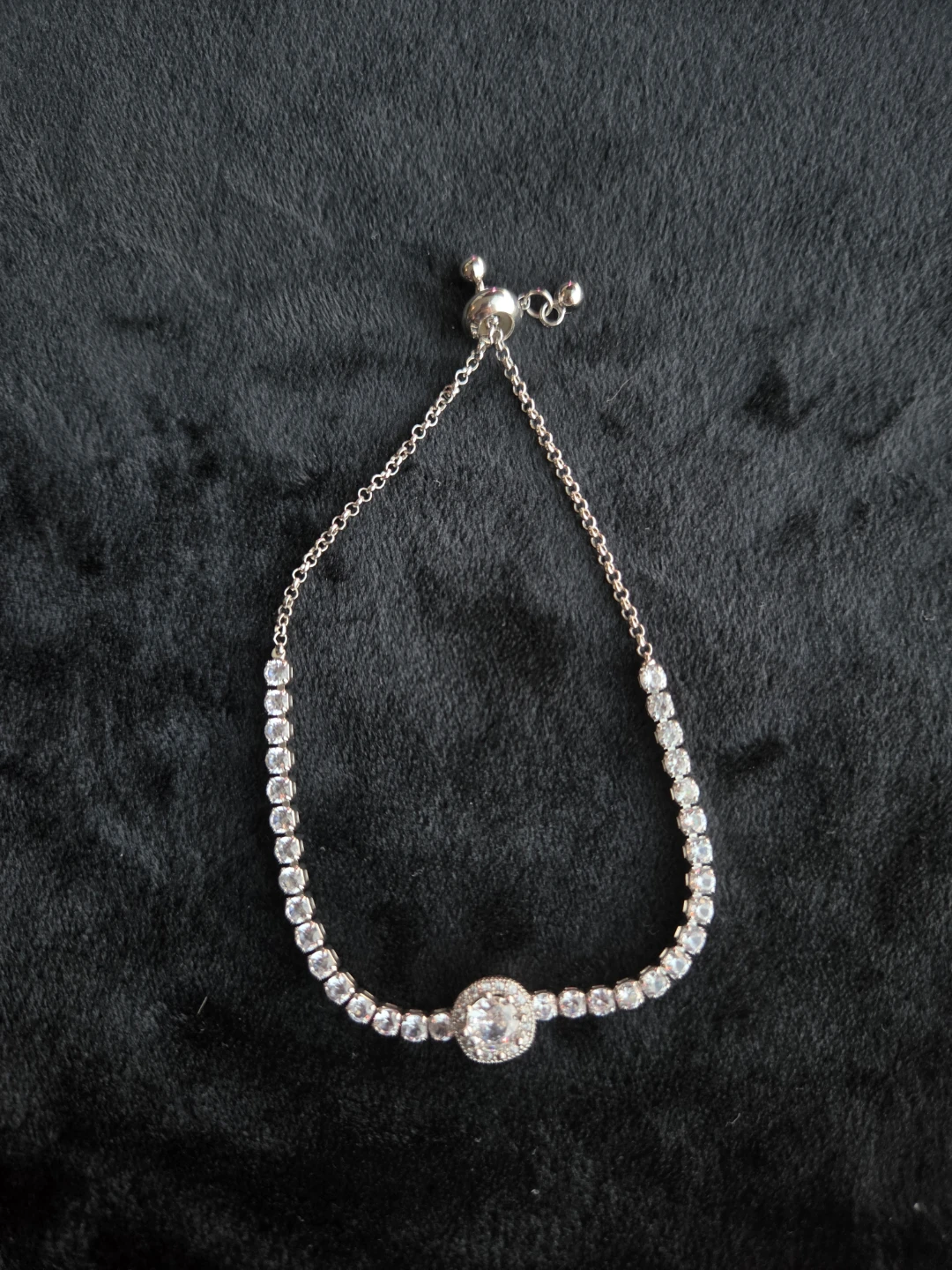 Rhinestone Bolo Bracelet