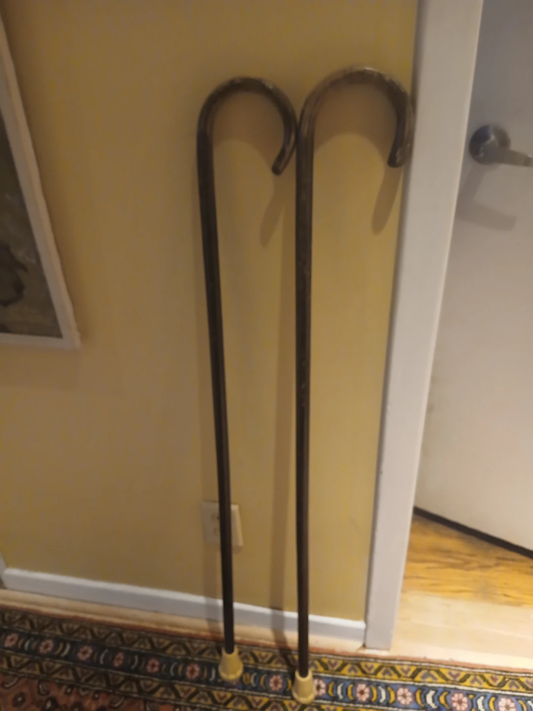Two antique walking canes