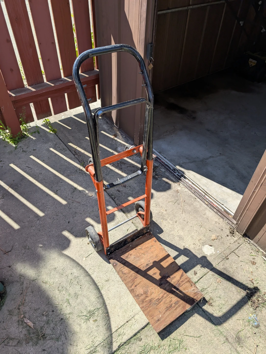 Hand Truck Dolly with Plywood Base