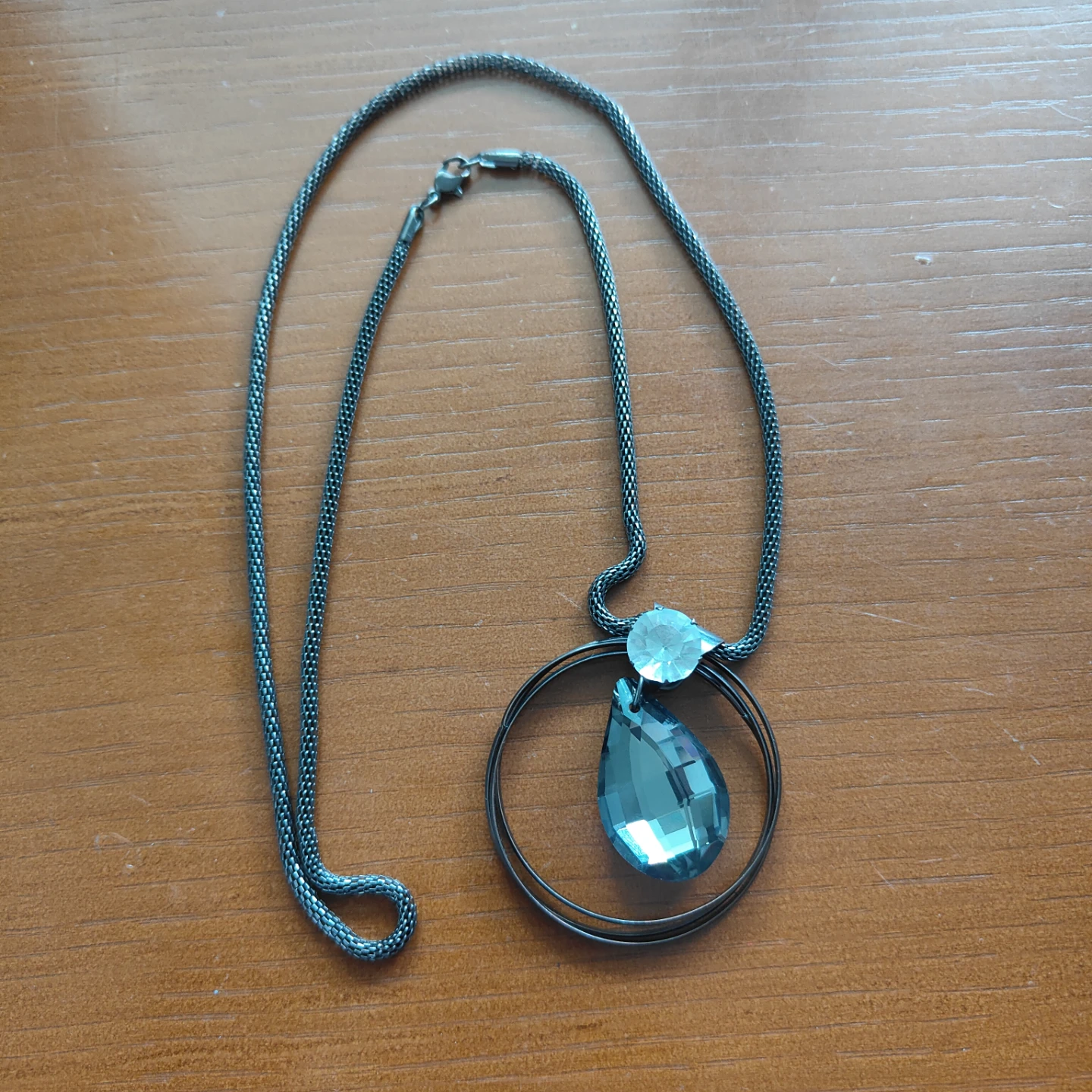 Black crystal necklace