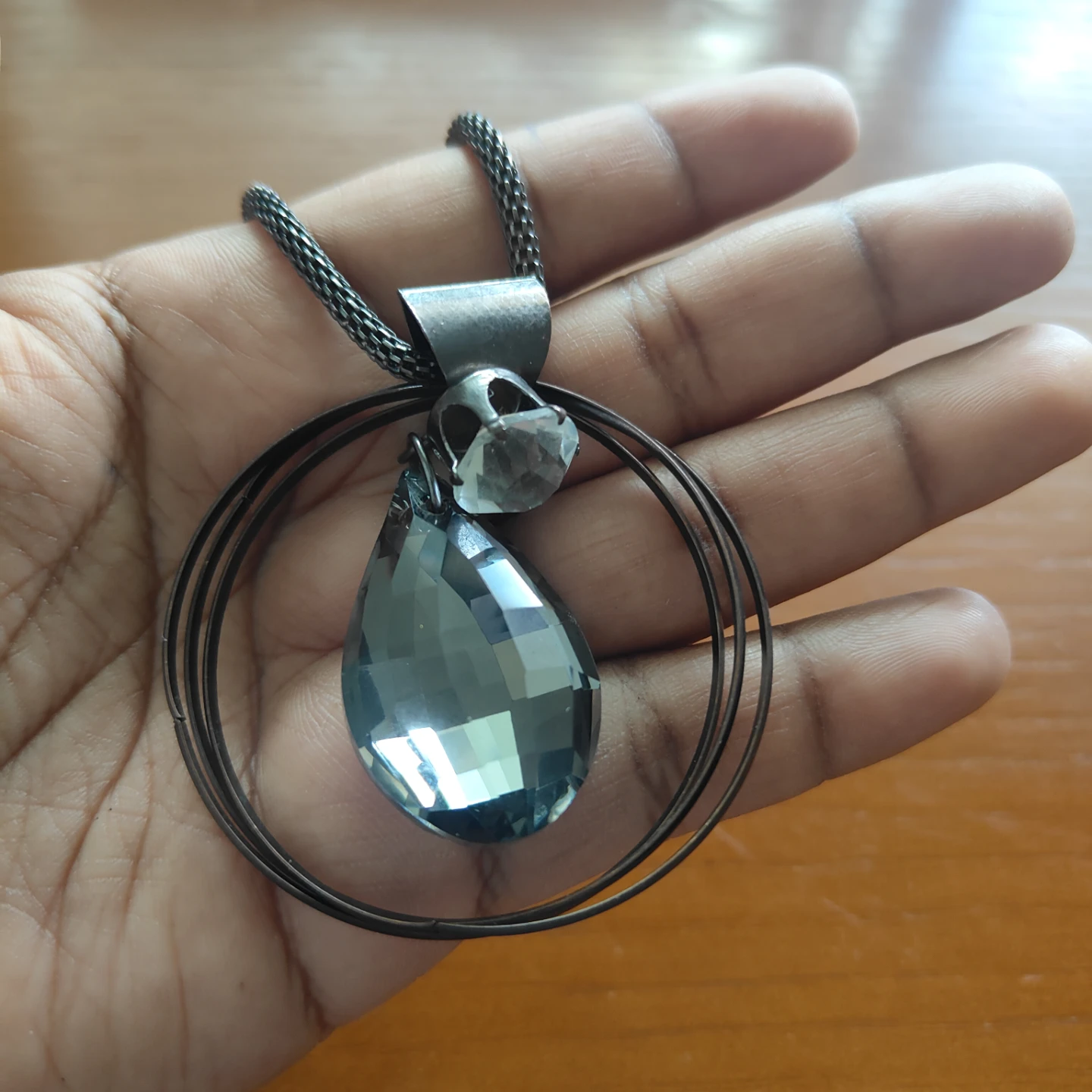 Black crystal necklace - photo 2