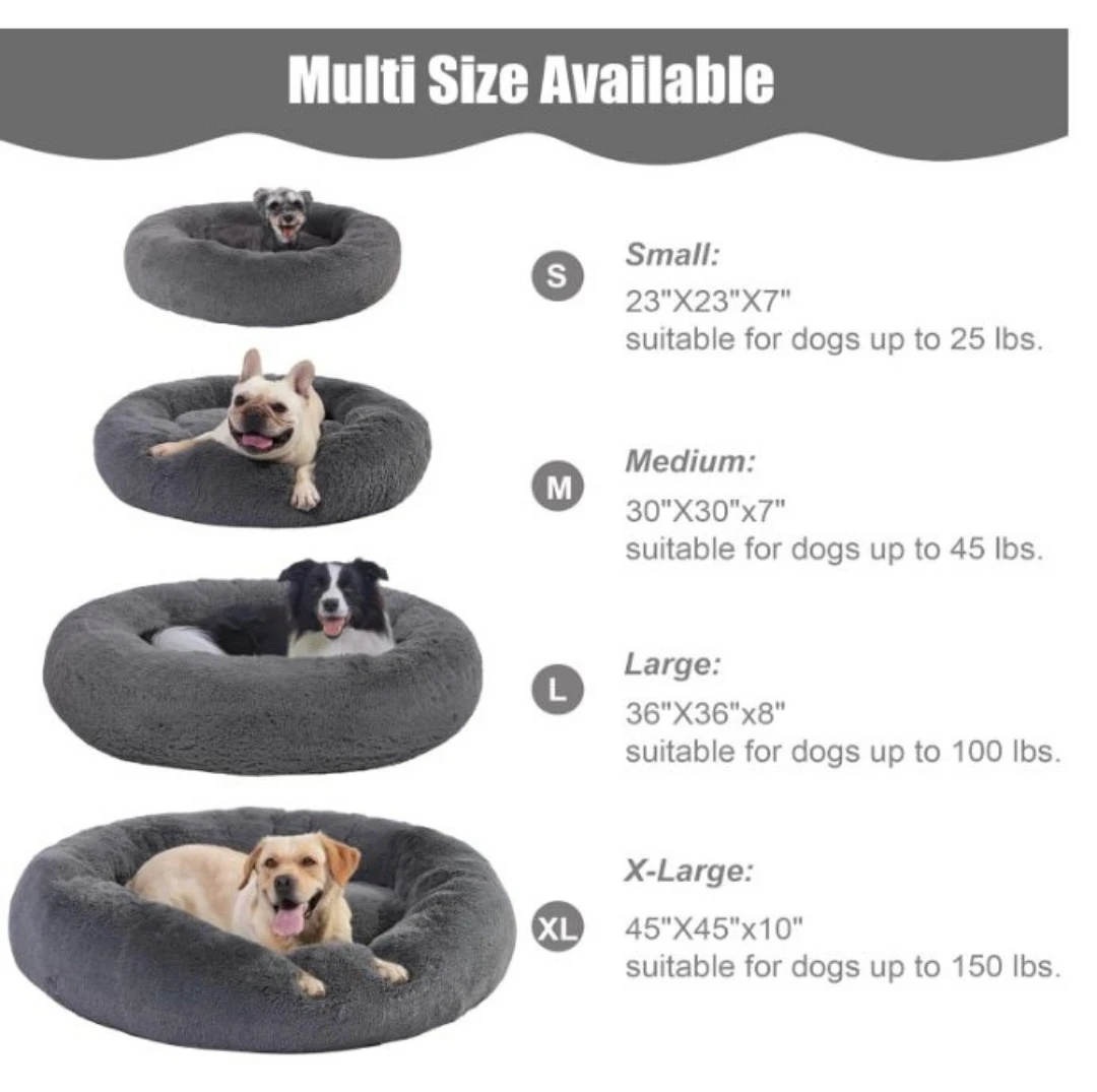 Plush Donut Dog Bed L ⚽ - photo 4