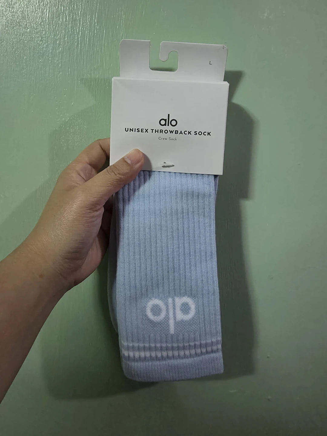 Alo Unisex Throwback Crew Socks Large ⚽️