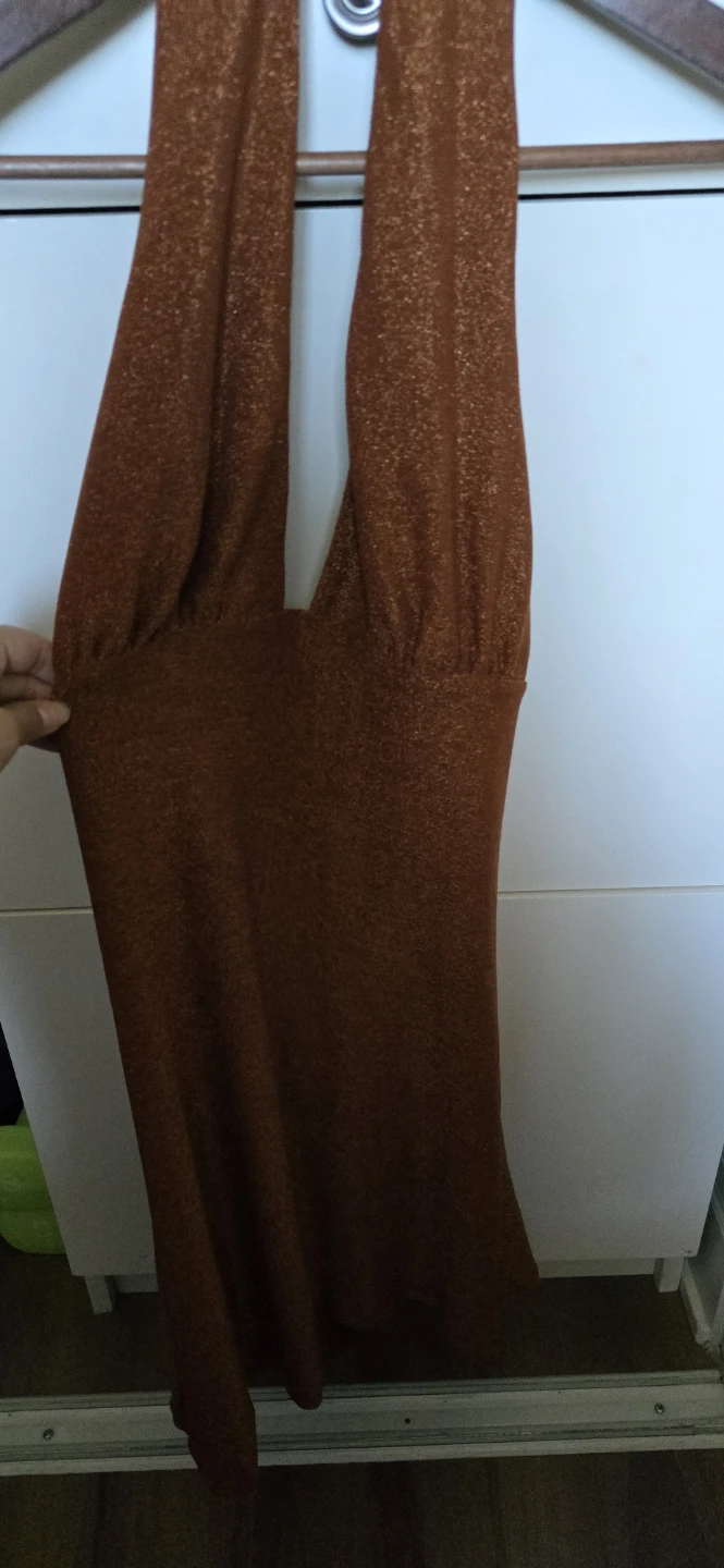 Sparkly Halter Dress - Size Large