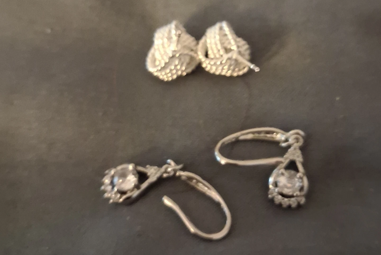 Silver Tone Necklace and Earring Set - photo 3
