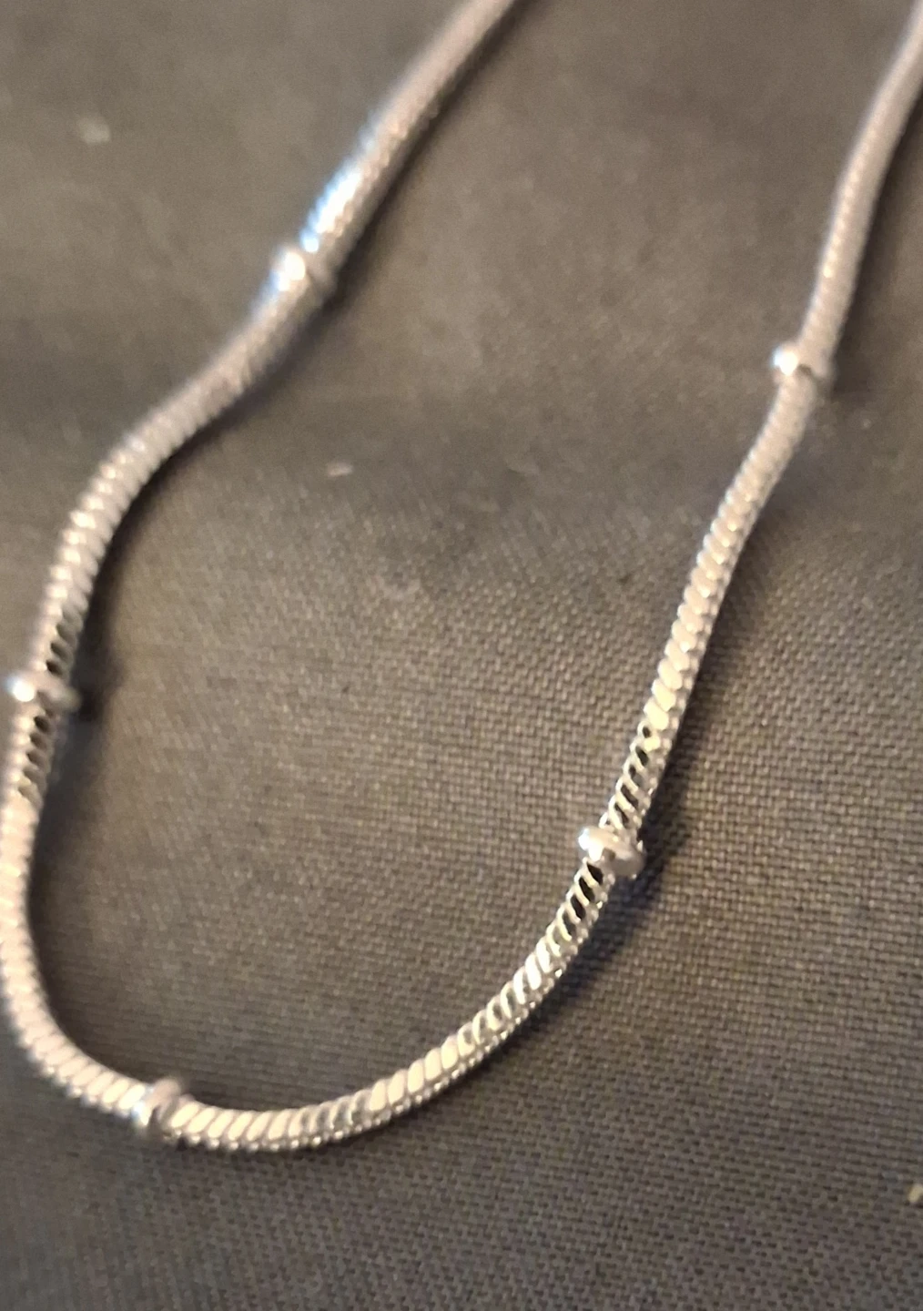 Silver Tone Necklace and Earring Set - photo 5