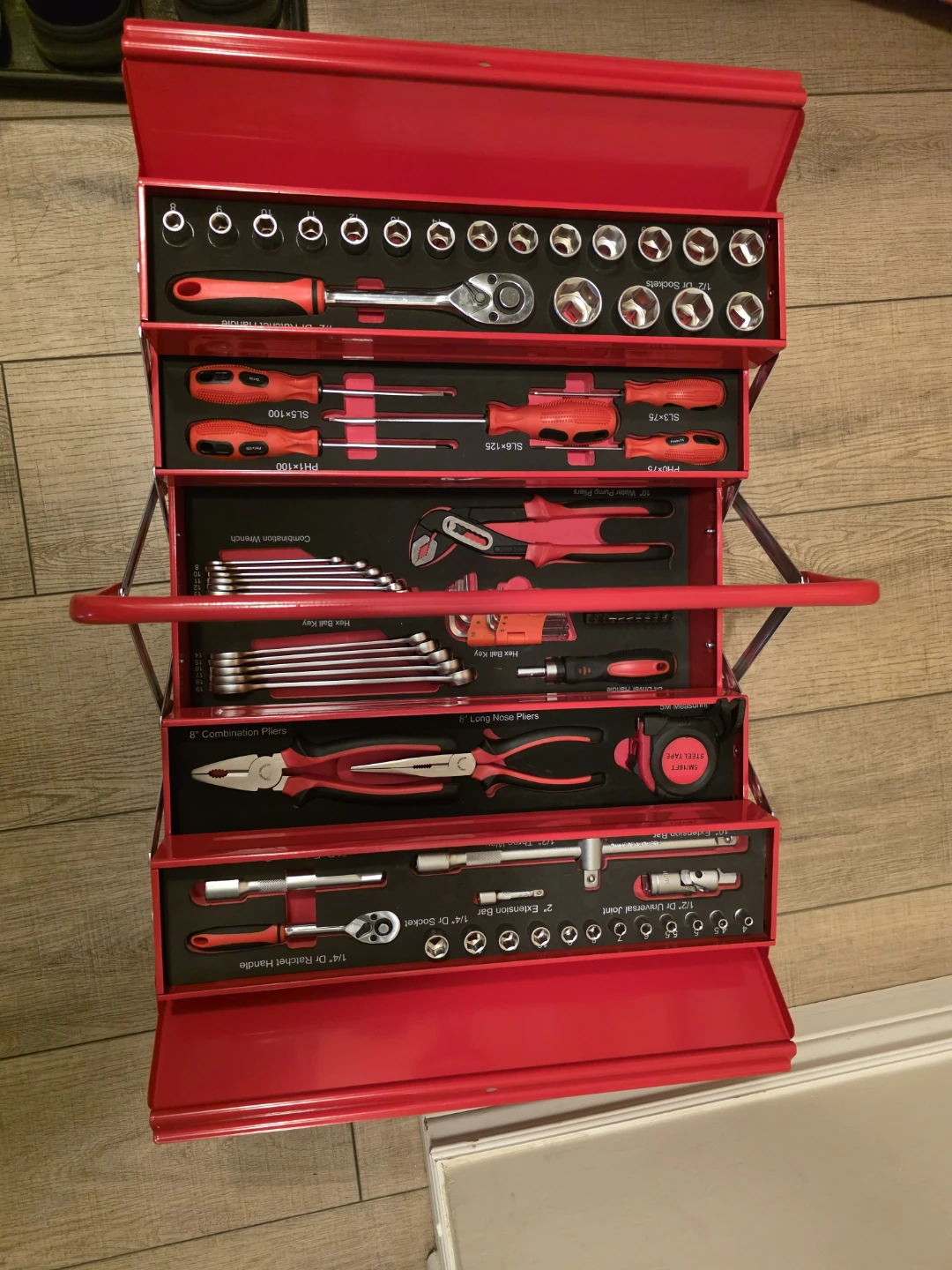 ​Brand New BOSS 5-Tray Cantilever Metal Tool Box Set - photo 2
