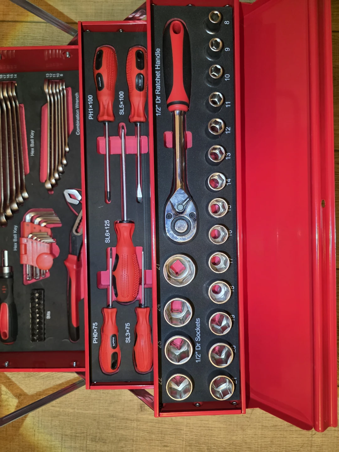 ​Brand New BOSS 5-Tray Cantilever Metal Tool Box Set - photo 5