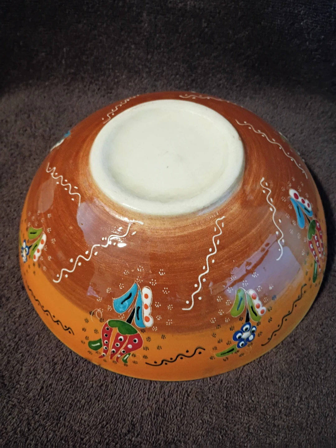 Turkish Fruit Bowl, Handmade & Painted - photo 3