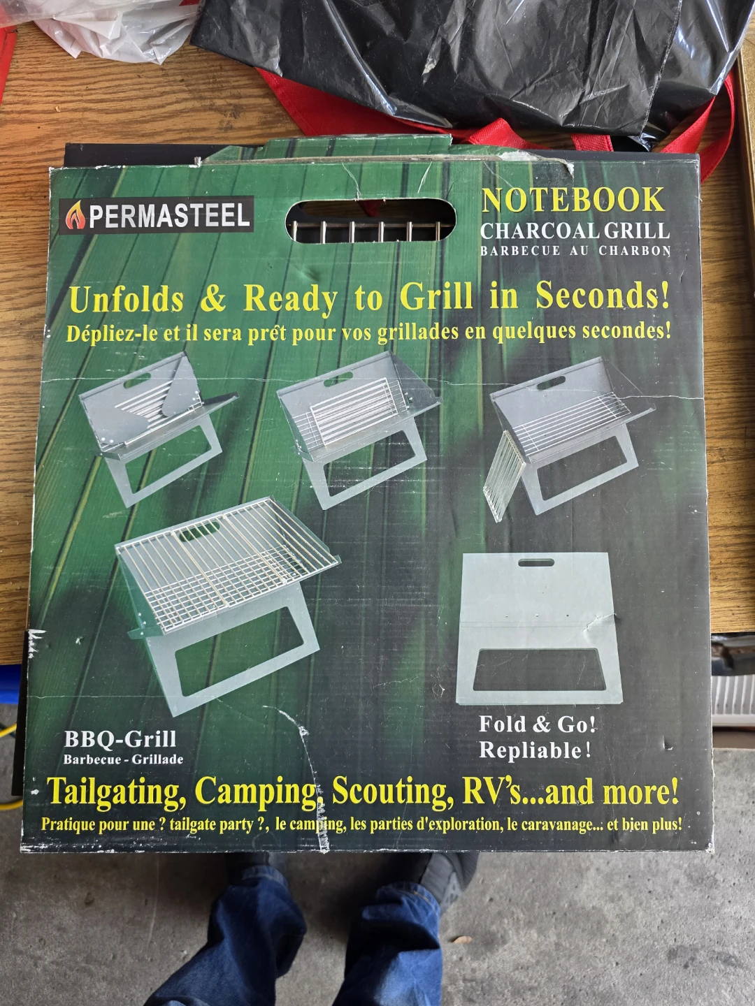 PERMASTEEL Notebook Charcoal Grill