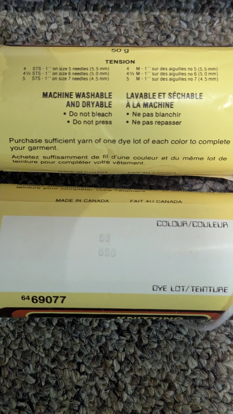 Sears Knitting Worsted Sayelle Yarn lot - White - photo 3