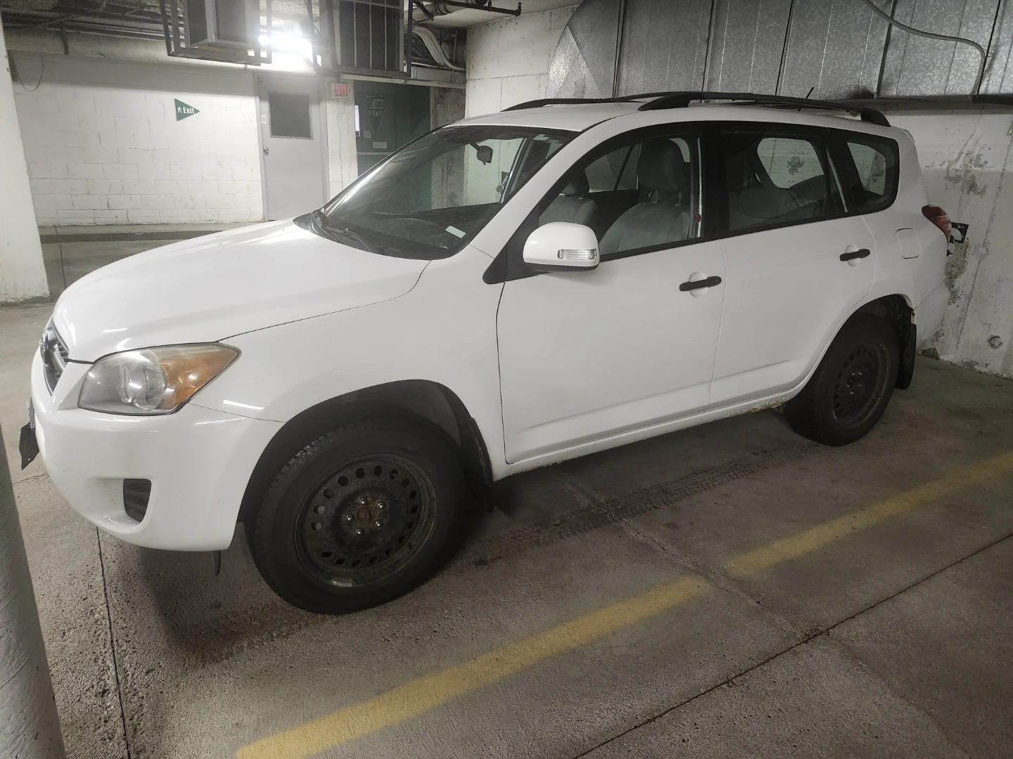 White Toyota RAV4 SUV