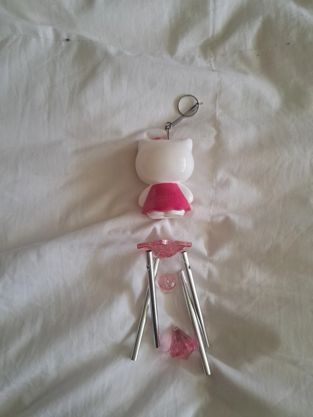 Hello Kitty Keychain Chime with Pink Gems - photo 2