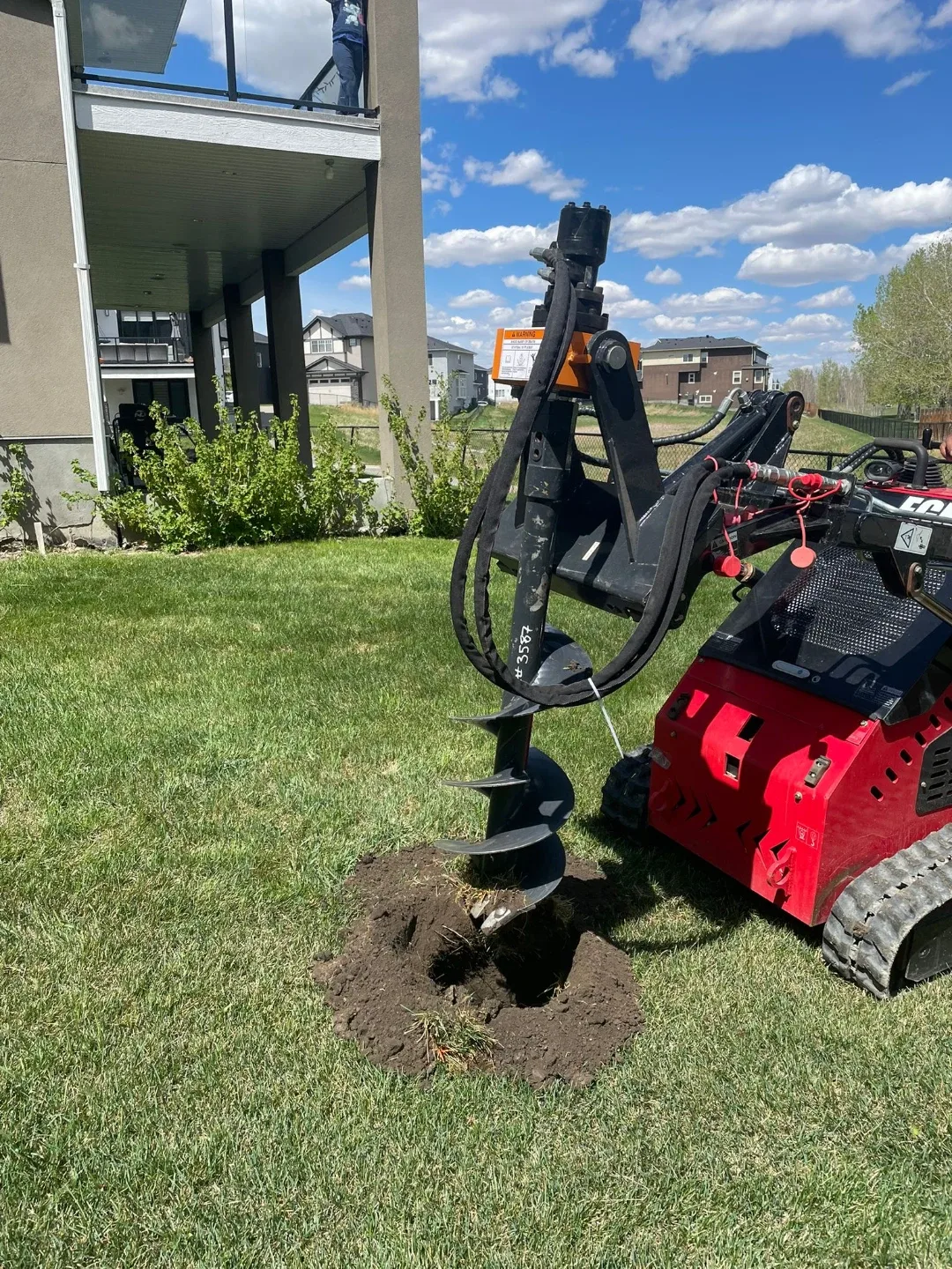Auger Drill & Mini Skid Steer