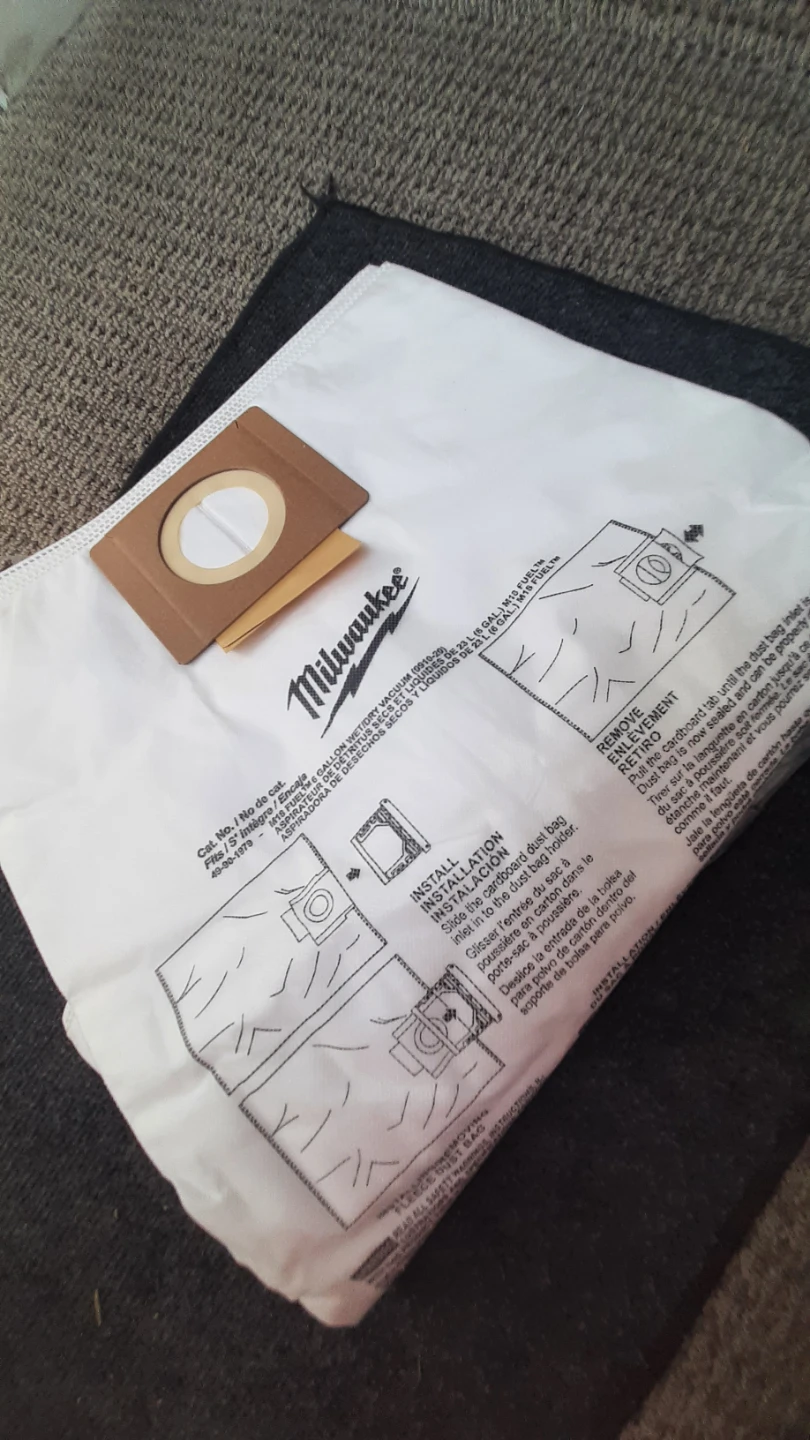 Milwaukee Vacuum Bags (3 Pack)