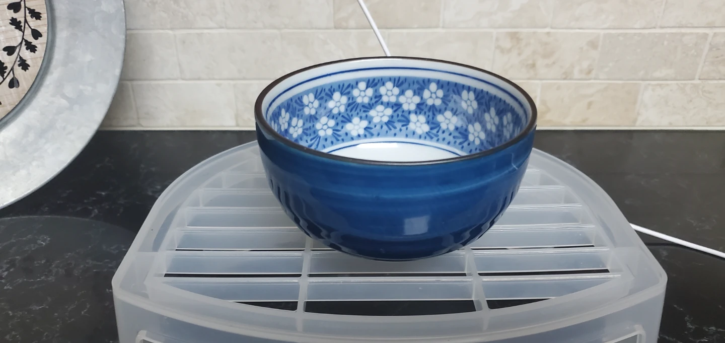 Blue and White Floral Ceramic Bowl ⚽️⚽️⚽️