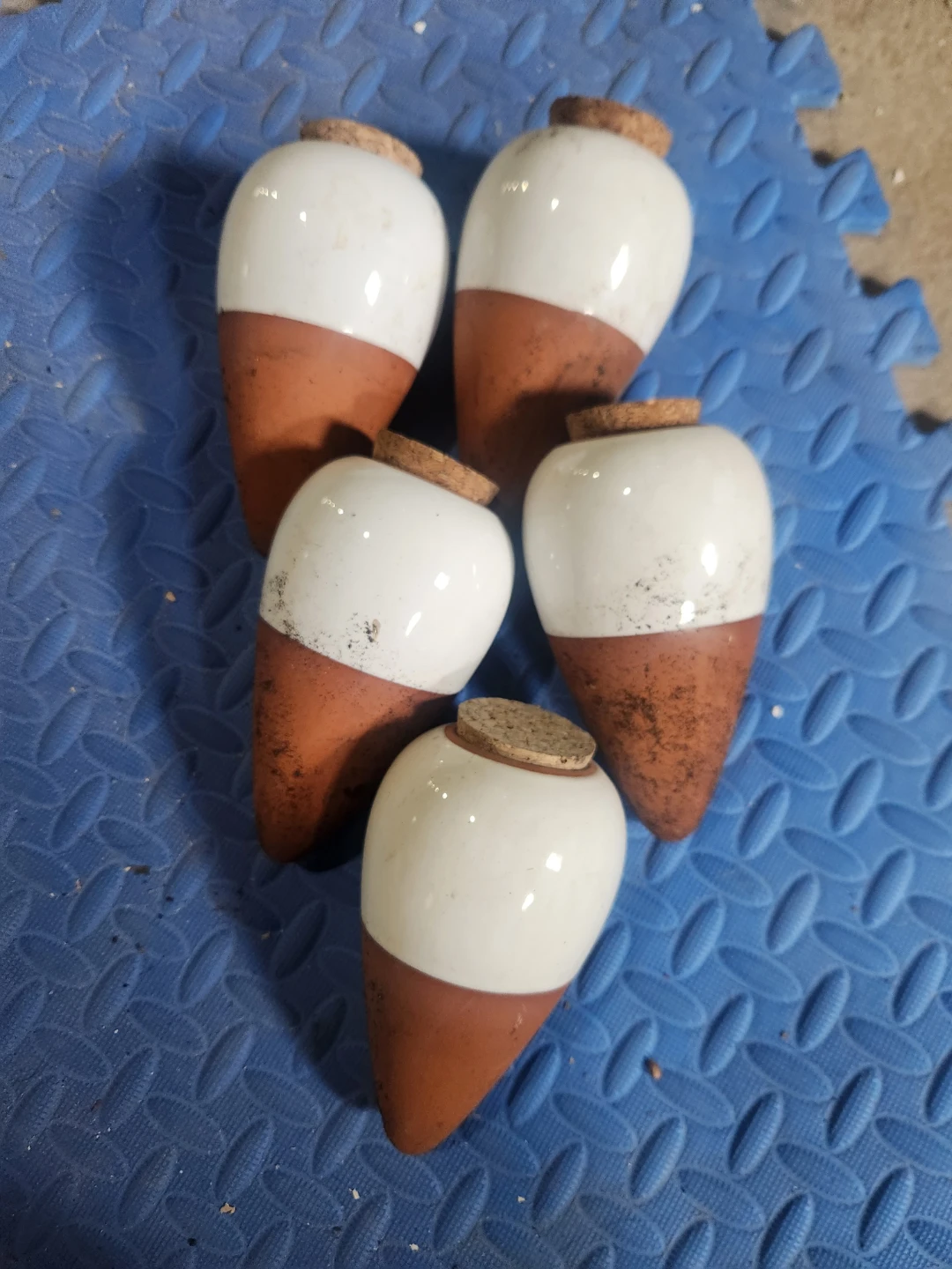 5 Terracotta Ceramic Plant Watering Globes ⚽ - photo 2