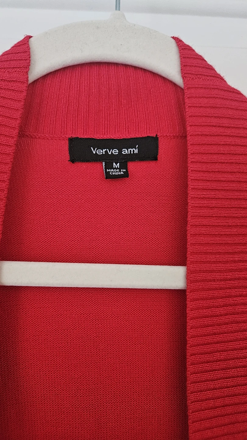 Verve Ami Red Cardigan - Size Medium ⚽ - photo 2