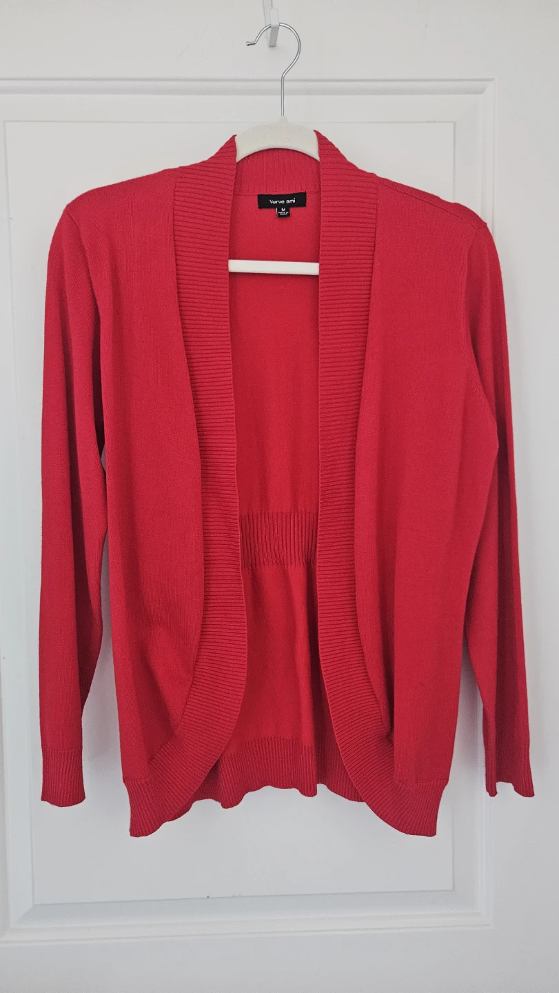 Verve Ami Red Cardigan - Size Medium ⚽ - photo 3