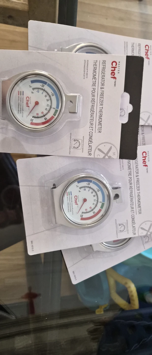 Master Chef Refrigerator & Freezer Thermometer