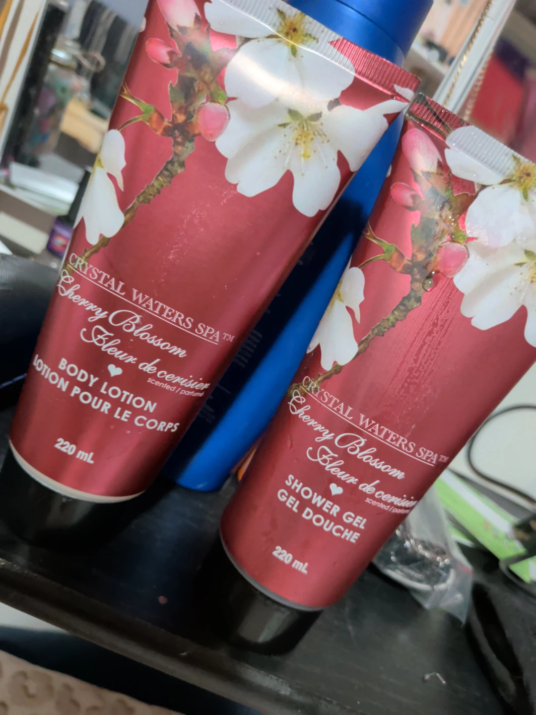 Crystal Waters Spa Cherry Blossom Shower Gel & Body Lotion Set - photo 4