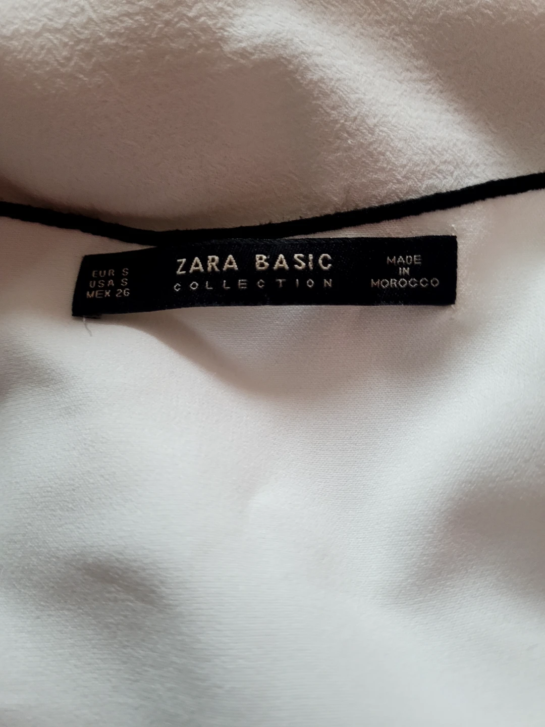 Zara Basic Collection White & Black Trim Jumpsuit Size S/M - photo 2