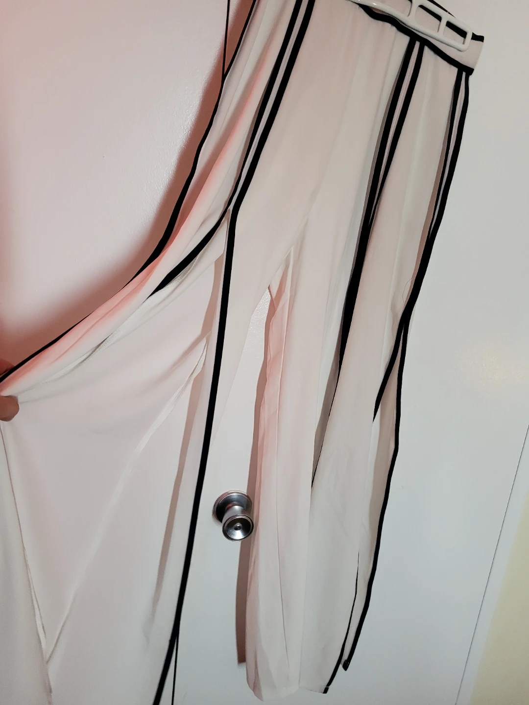 Zara Basic Collection White & Black Trim Jumpsuit Size S/M - photo 3