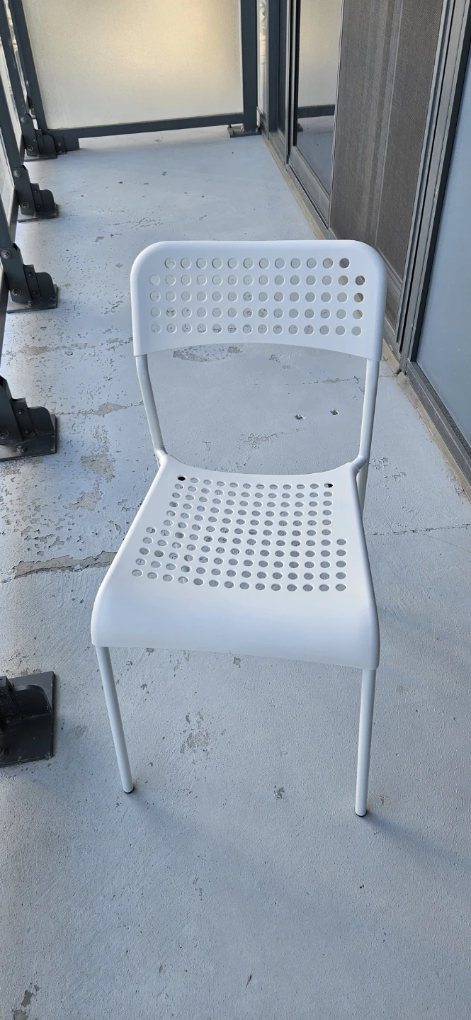 White IKEA Sandberg Chair