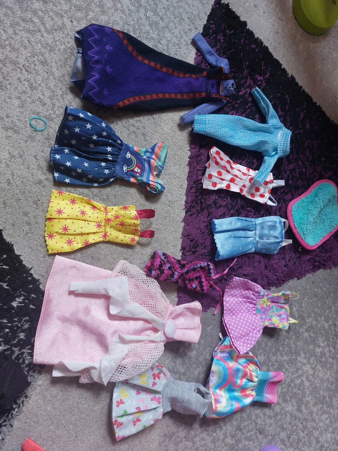 Assorted Doll Clothes and Shoes Lot