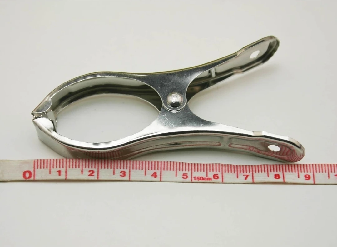 Set of 10 Stainless Steel Clothes Clips - photo 2