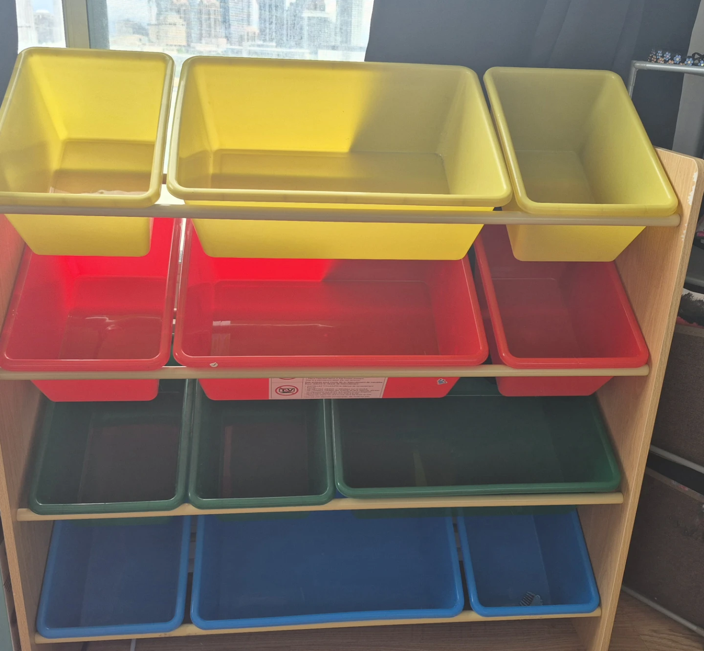 Kids Toy Storage Organizer Shelf with Bins - photo 2