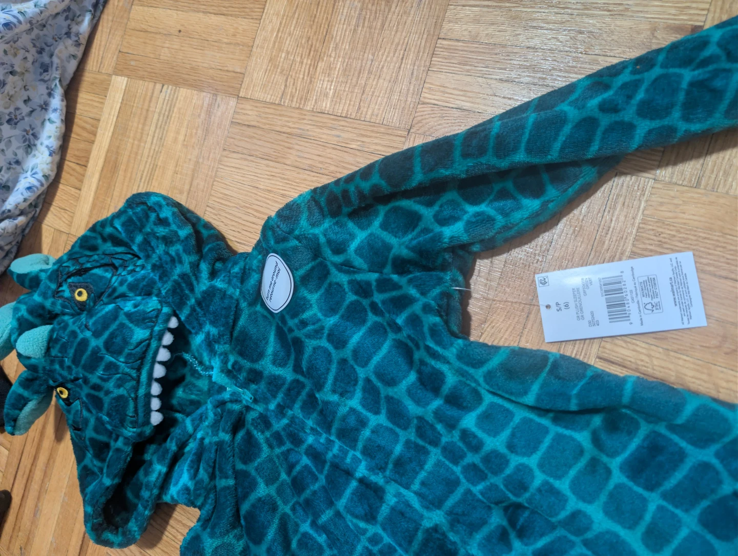 Blue Dinosaur Onesie Pajamas - photo 2