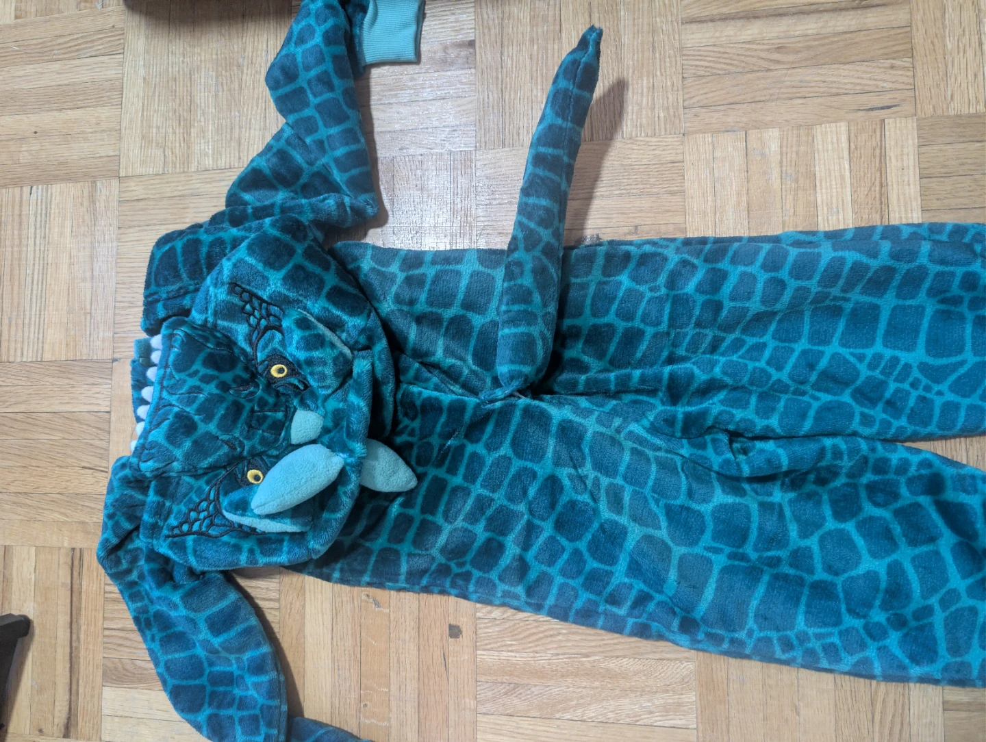 Blue Dinosaur Onesie Pajamas - photo 3