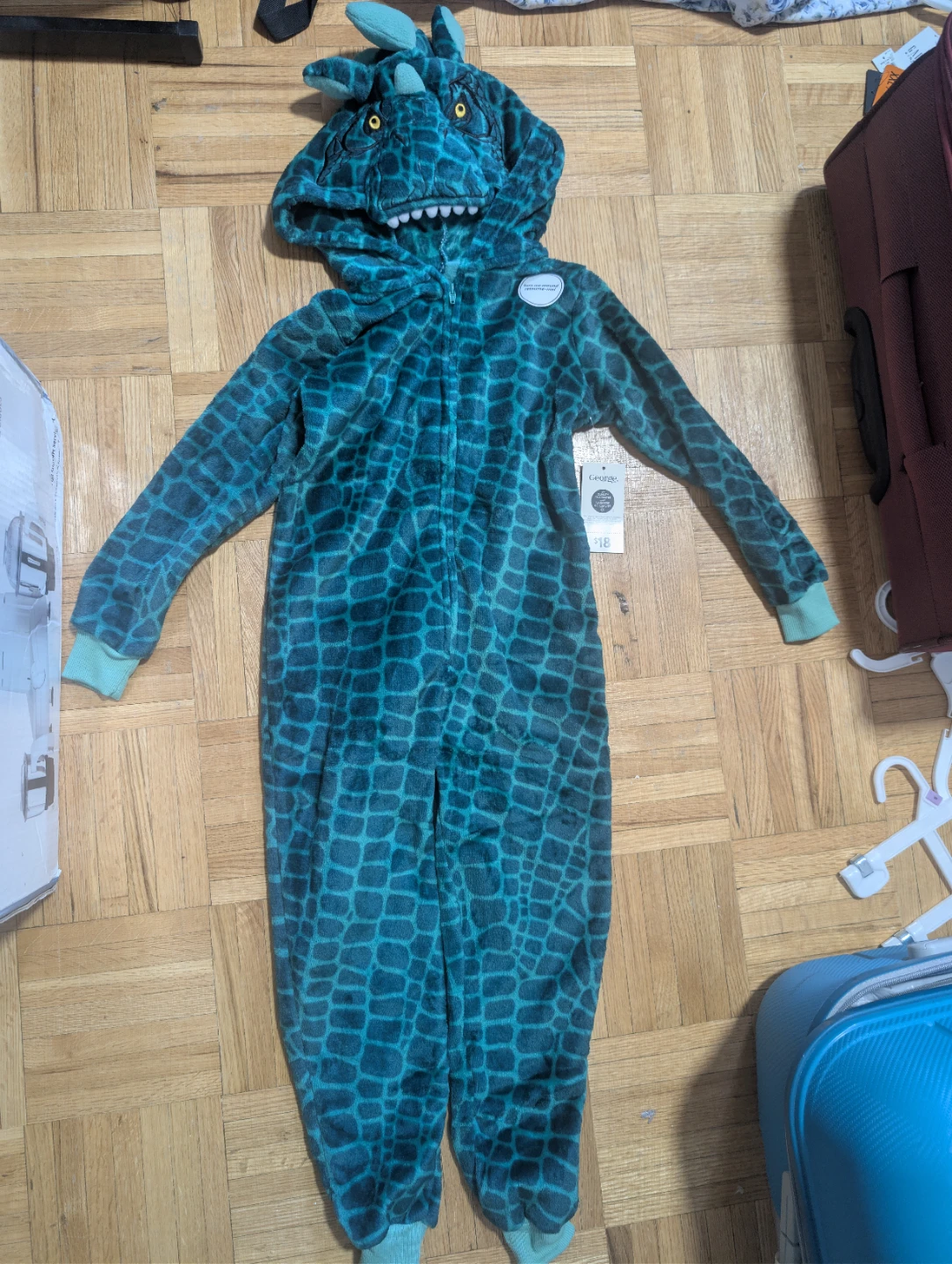 Blue Dinosaur Onesie Pajamas - photo 4