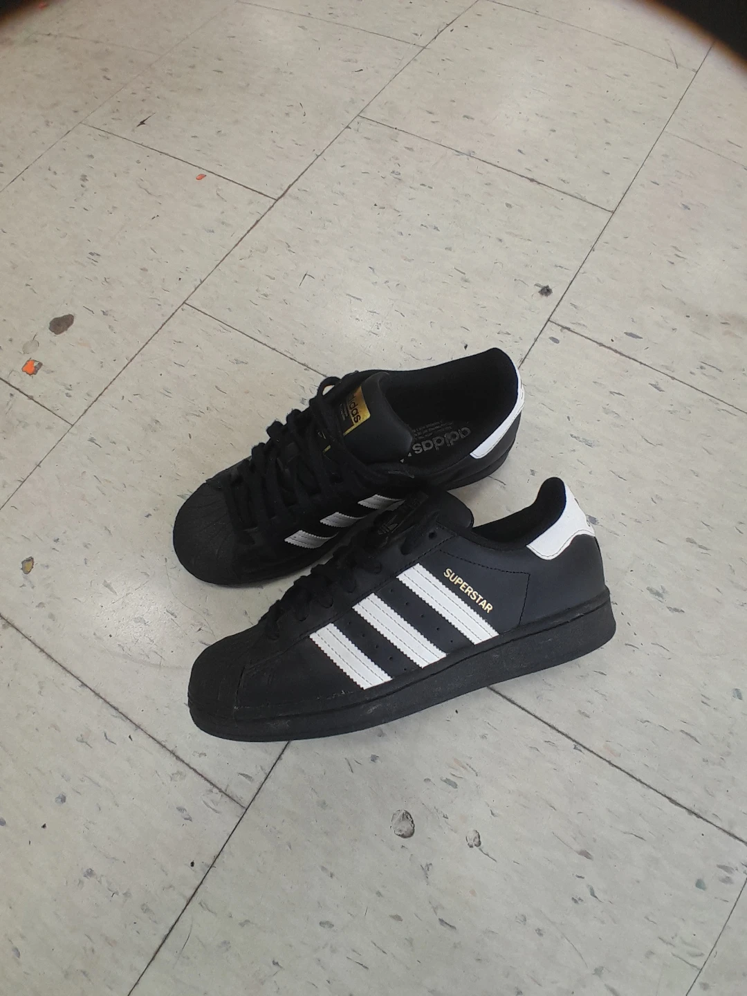 Adidas Superstar Shoes - Black/White Men's Size 7 - photo 2