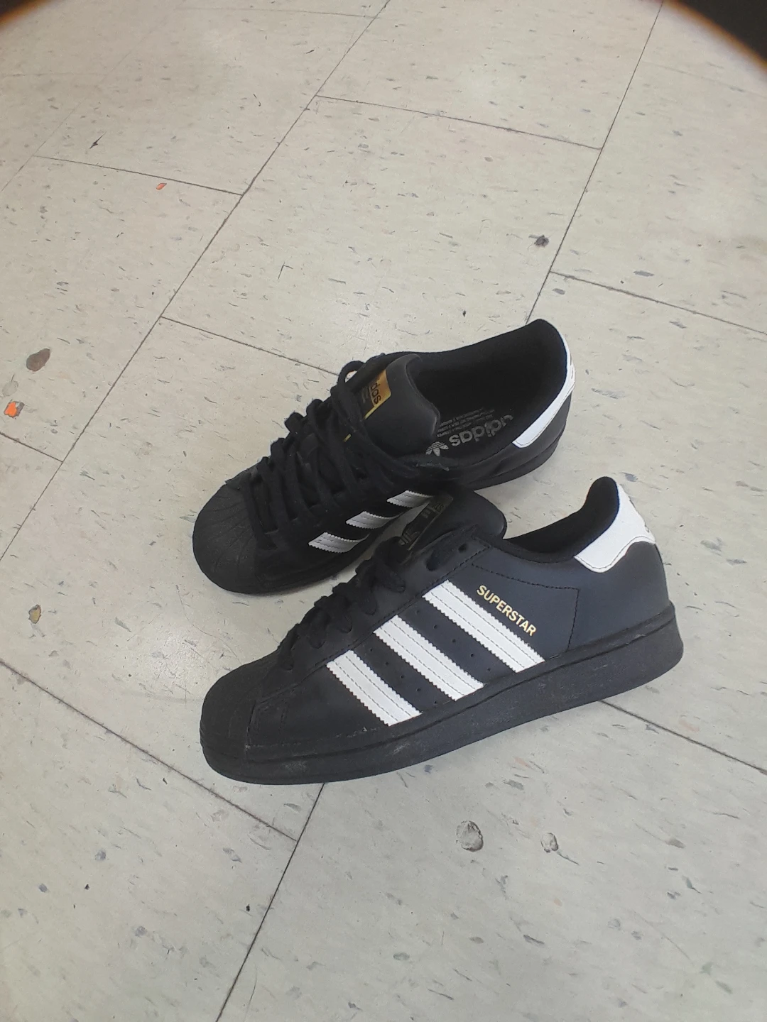 Adidas Superstar Shoes - Black/White Men's Size 7 - photo 4