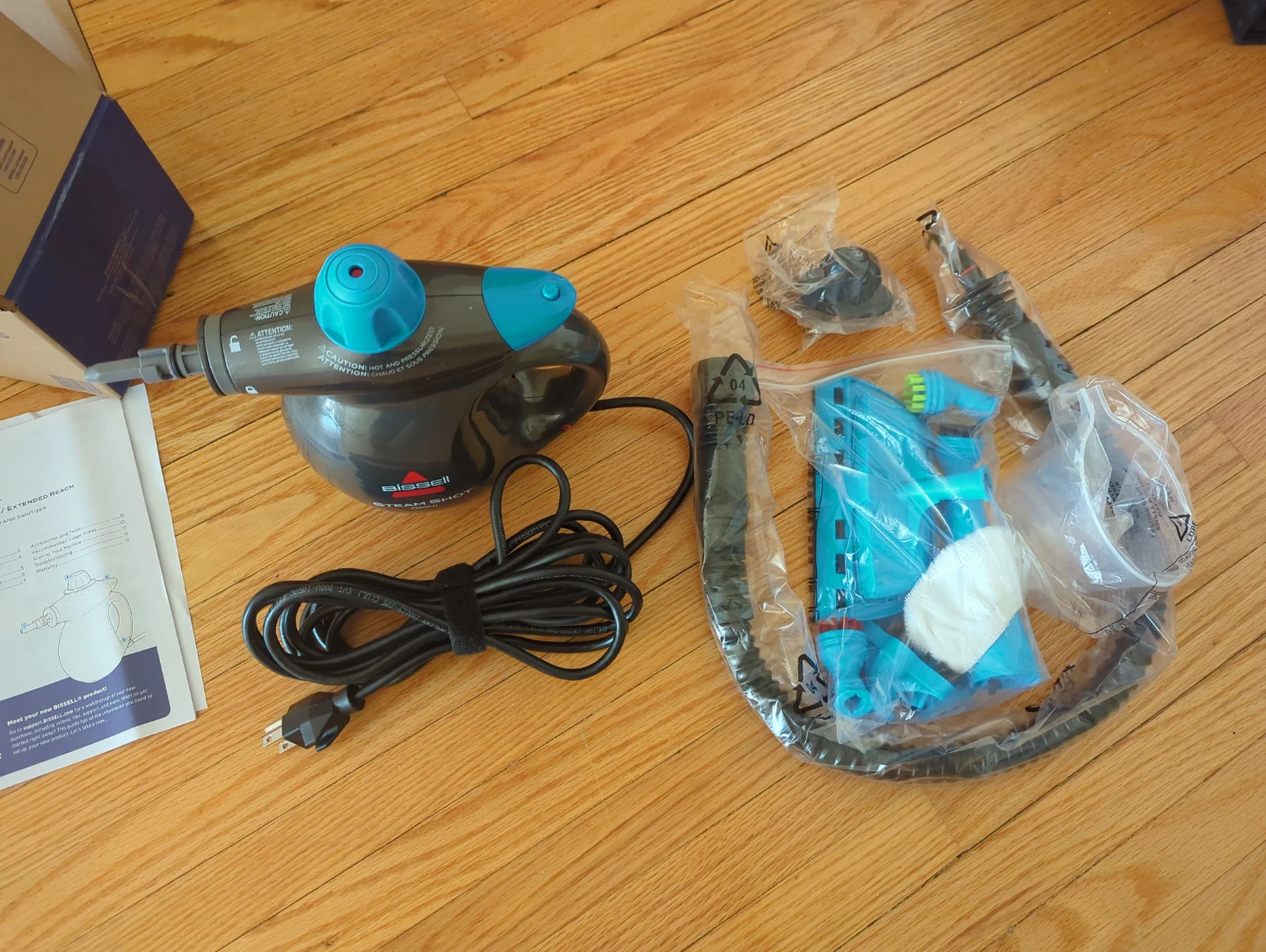 OmniReach Handheld Steam Cleaner and brand new accessories