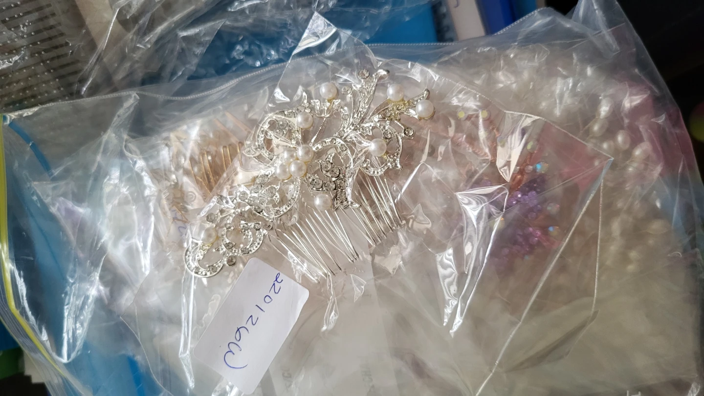 Assorted Hair Combs with Pearls and Rhinestones