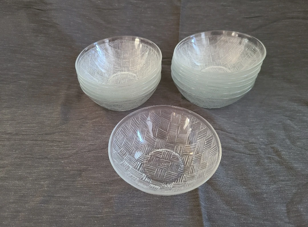 12 Glass Serving Bowls - 5" ⚽️ - photo 2