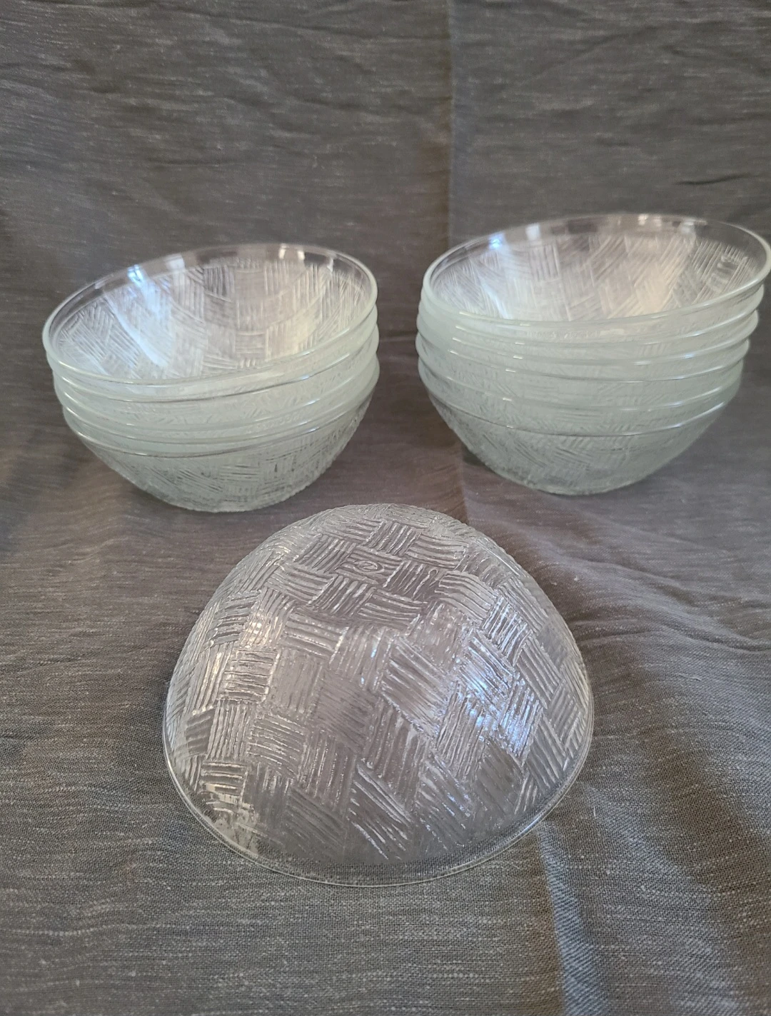12 Glass Serving Bowls - 5" ⚽️ - photo 3