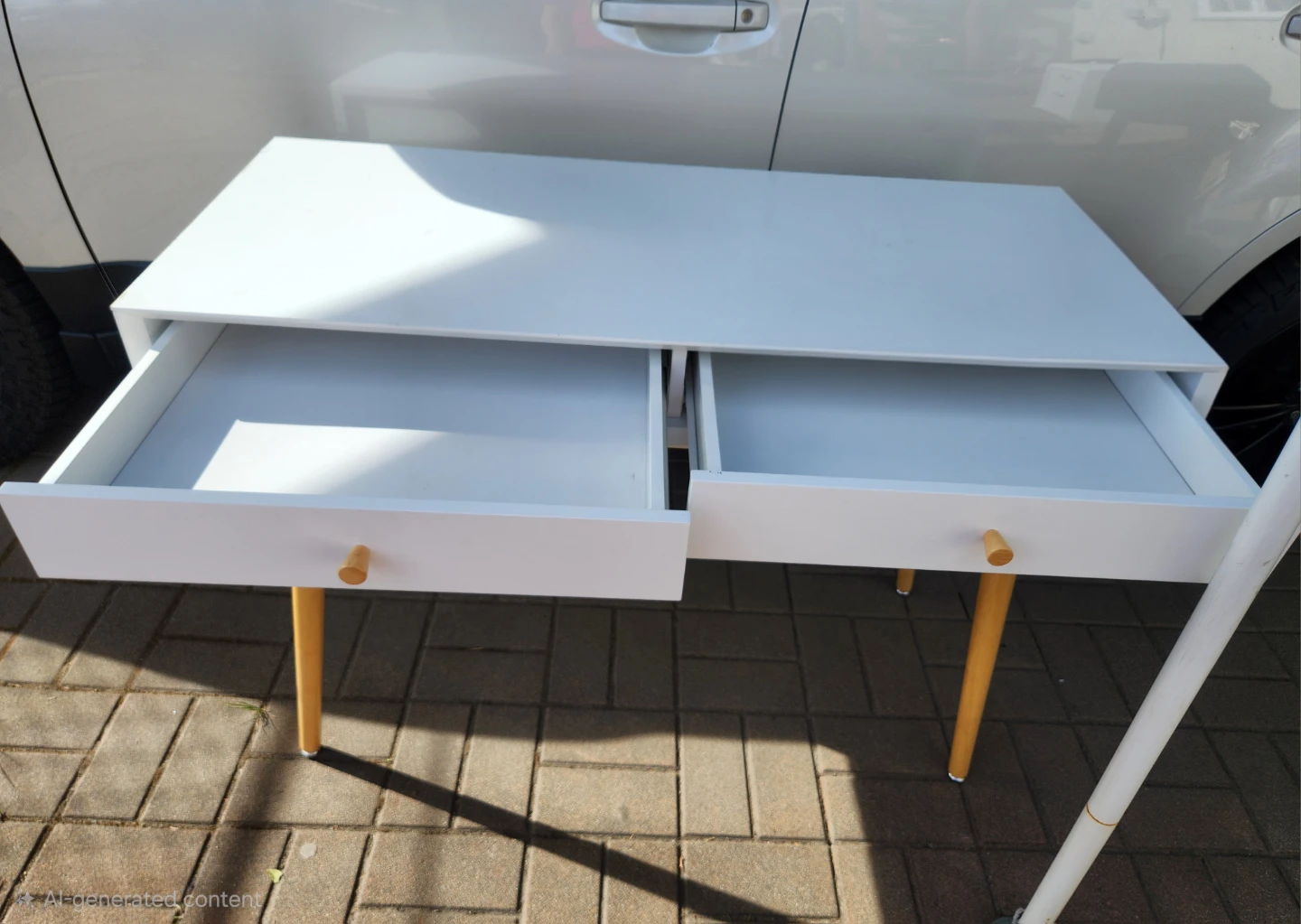 Desk with Two Drawers - photo 2