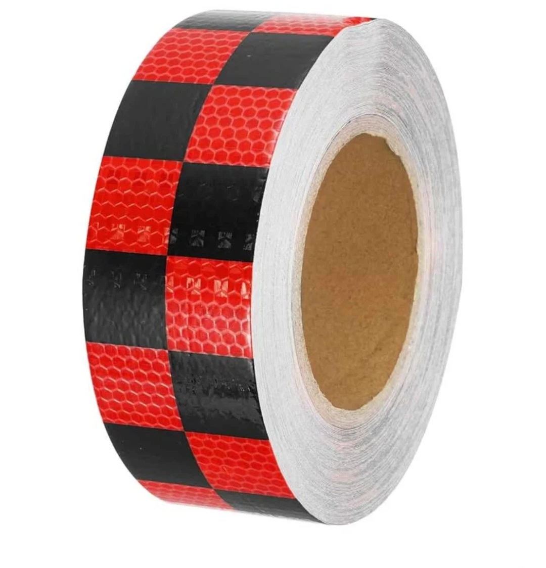 2" x 10ft Reflective Checkerboard Safety Tape