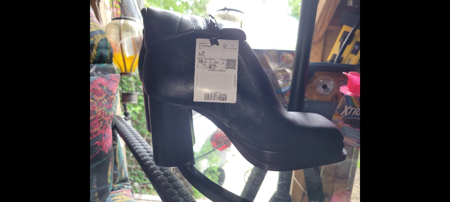 MNG Black Heeled Ankle Boots