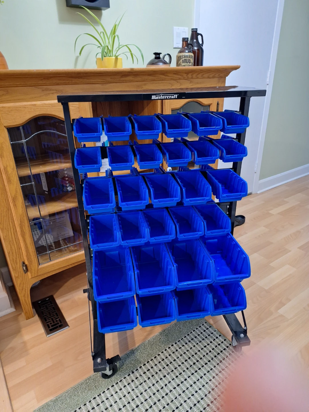 Mastercraft Double Sided Bin Storage Rack