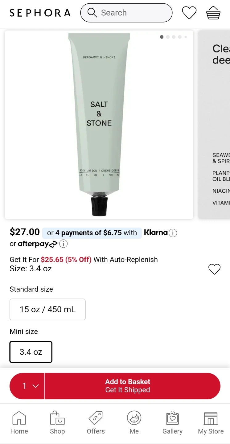 Salt & Stone Bergamot & Hinoki Body Lotion - photo 3